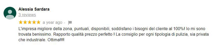 Recensioni impresa di pulizie
